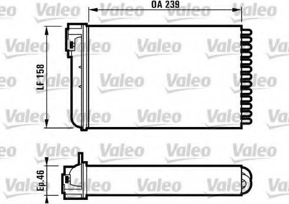 VAUXHALL 1618044 Теплообмінник, опалення салону