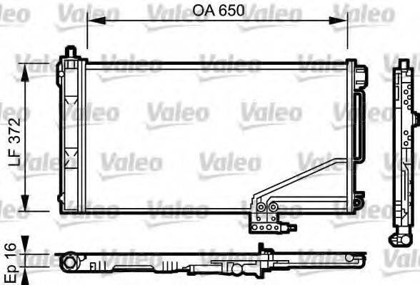 VALEO 814001 Конденсатор, кондиціонер