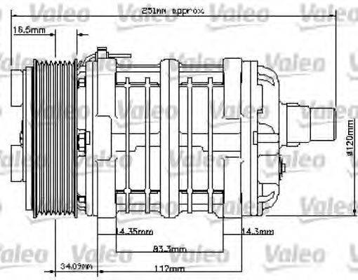 VALEO 815805 Компресор, кондиціонер