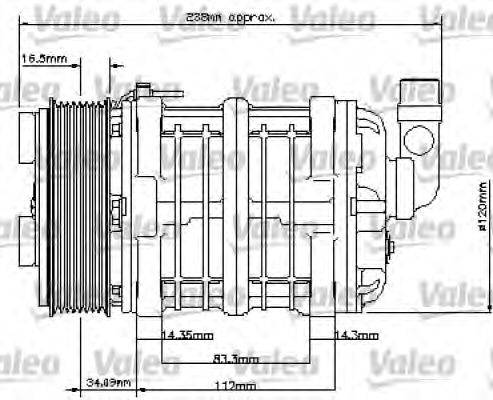 VALEO 815807 Компресор, кондиціонер