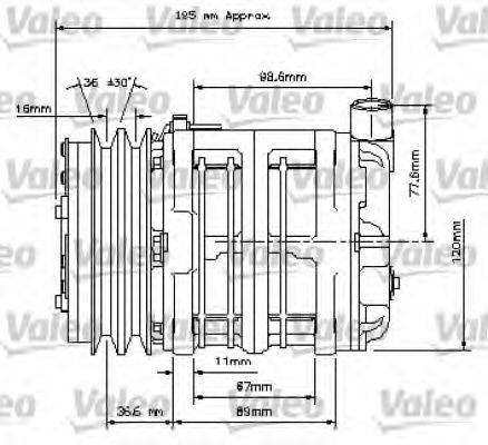 VALEO 815820 Компресор, кондиціонер