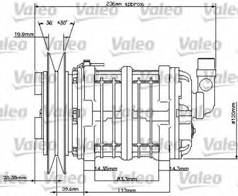 VALEO 815830 Компресор, кондиціонер