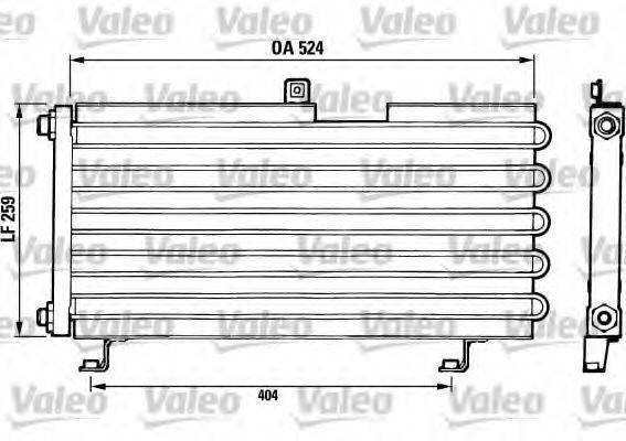 VALEO CA306 Конденсатор, кондиціонер
