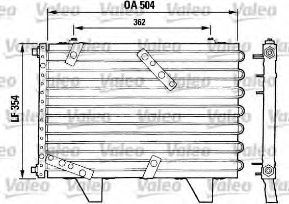 VALEO CA384 Конденсатор, кондиціонер