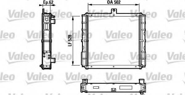 VALEO 816652 Радіатор, охолодження двигуна