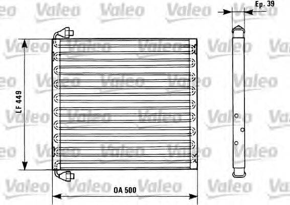 VALEO CA328 Конденсатор, кондиціонер