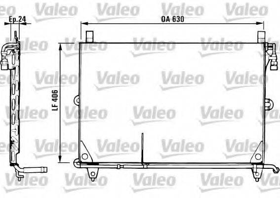 MERCEDES-BENZ 1268302070 Конденсатор, кондиціонер
