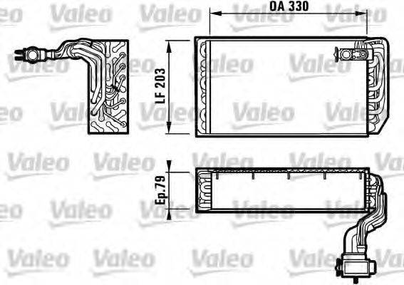 CITROEN 6444-A2 Випарник, кондиціонер