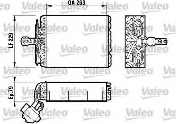 VALEO TD31 Випарник, кондиціонер