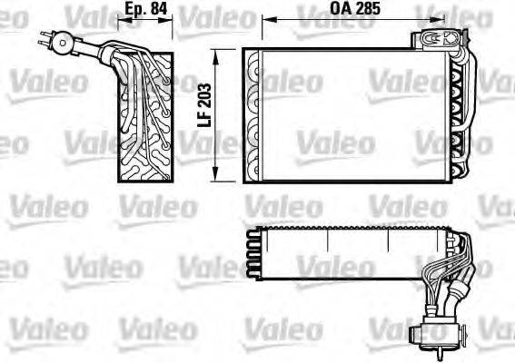 VALEO TD60 Випарник, кондиціонер