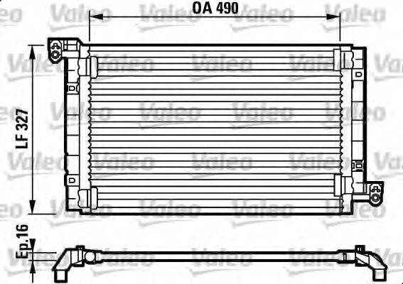 FIAT 46754752 Конденсатор, кондиціонер