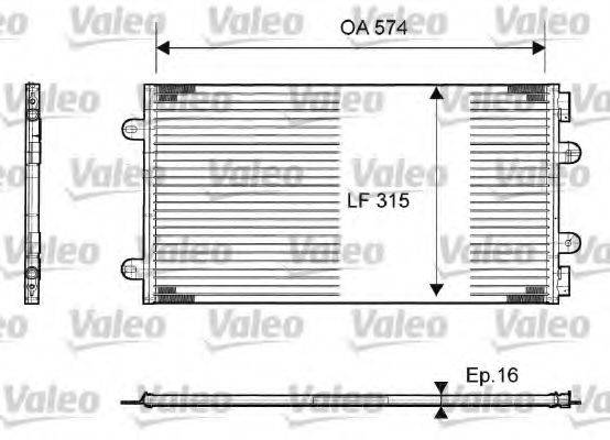 VALEO CA1118 Конденсатор, кондиціонер
