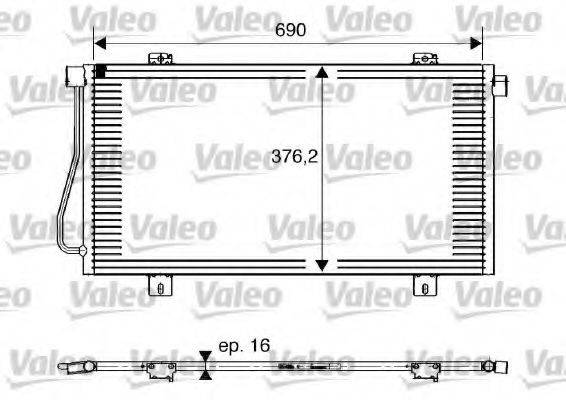 VALEO CA1413 Конденсатор, кондиціонер