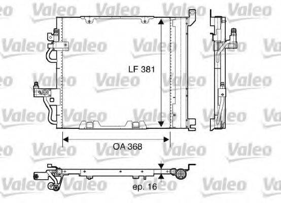 VAUXHALL 93178961 Конденсатор, кондиціонер