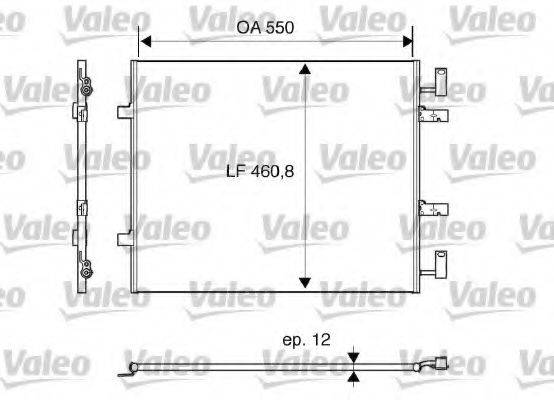 VALEO 818016 Конденсатор, кондиціонер