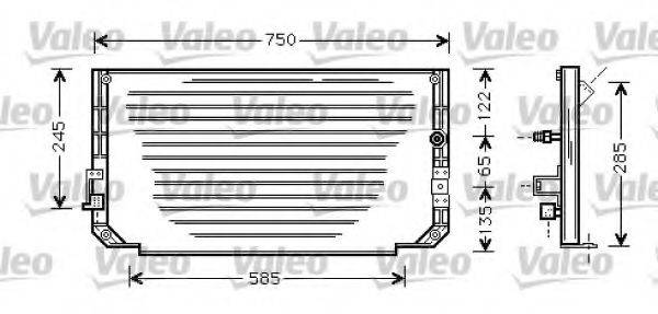 VALEO 818106 Конденсатор, кондиціонер