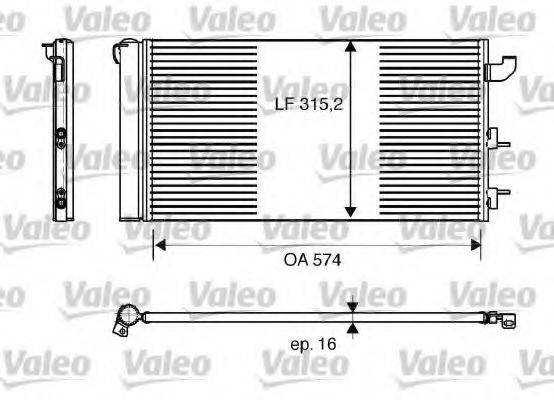 VALEO CA1546 Конденсатор, кондиціонер