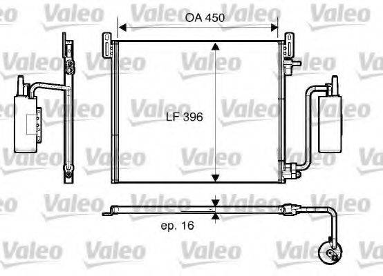 OPEL 1850117 Конденсатор, кондиціонер