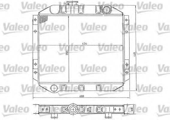VALEO 819168 Радіатор, охолодження двигуна