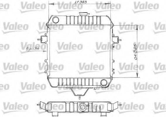 OPEL 1302000 Радіатор, охолодження двигуна