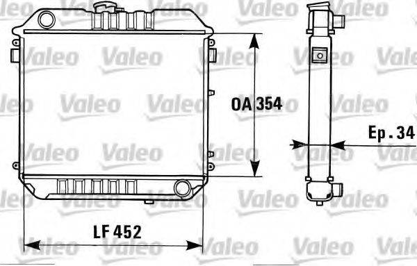 OPEL 1302012 Радіатор, охолодження двигуна