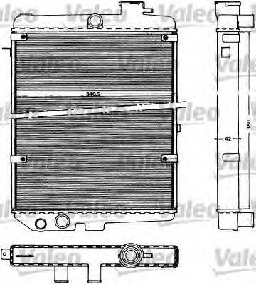 VALEO TA106 Радіатор, охолодження двигуна