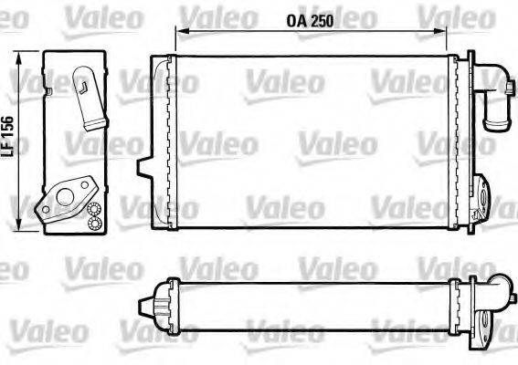 VALEO T180 Теплообмінник, опалення салону