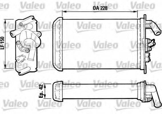 CITROEN 6448-46 Теплообмінник, опалення салону