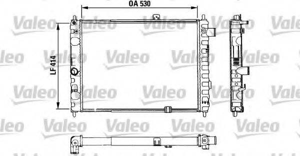 OPEL 1302006 Радіатор, охолодження двигуна