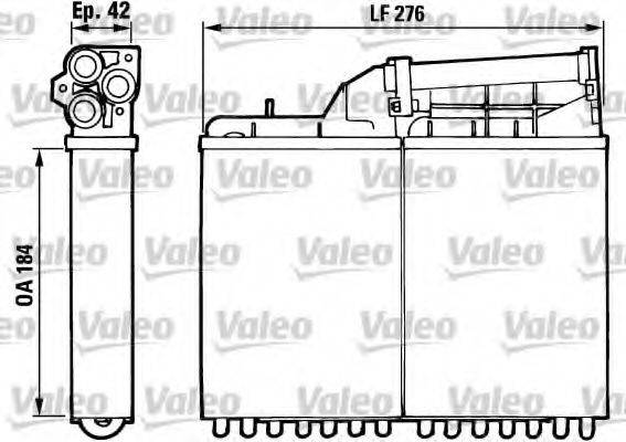 VALEO T195 Теплообмінник, опалення салону