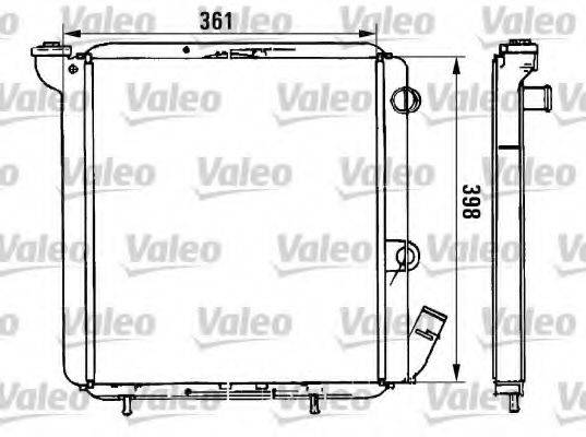 VALEO 961711 Радіатор, охолодження двигуна