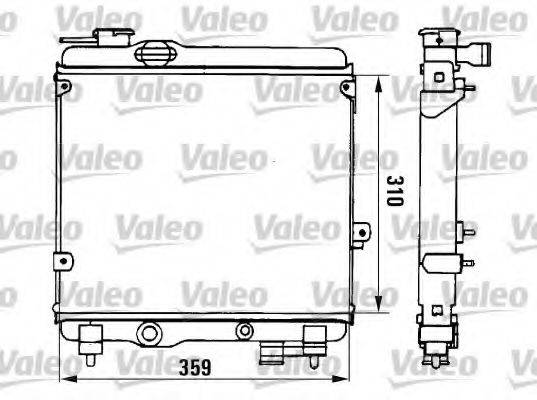 VALEO 961754 Радіатор, охолодження двигуна