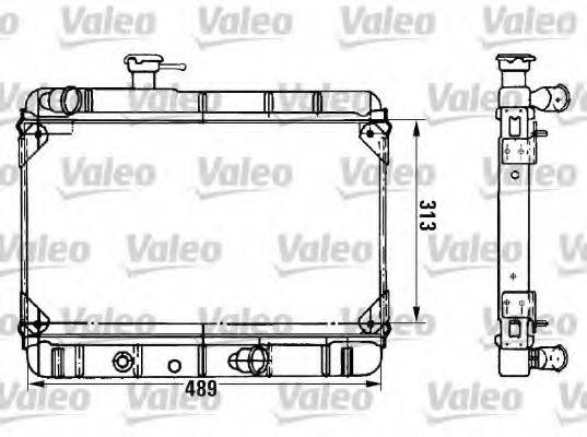 VALEO 961811 Радіатор, охолодження двигуна