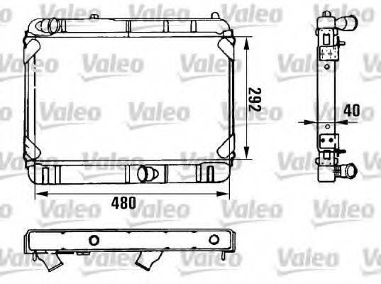 VALEO 961817 Радіатор, охолодження двигуна
