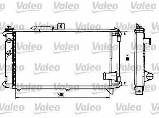 VALEO 961834 Радіатор, охолодження двигуна