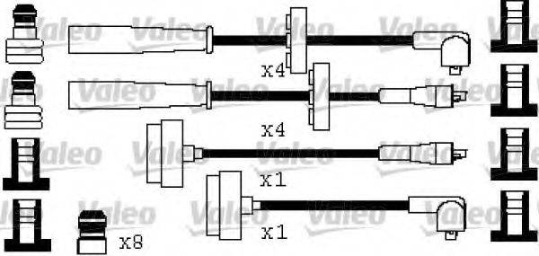 LUCAS ELECTRICAL DKB298 Комплект дротів запалювання