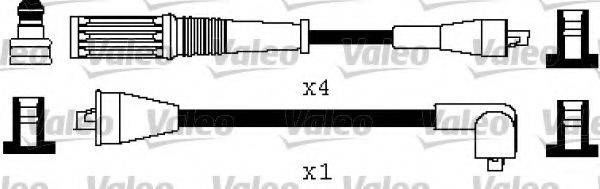 LUCAS ELECTRICAL DKB314 Комплект дротів запалювання