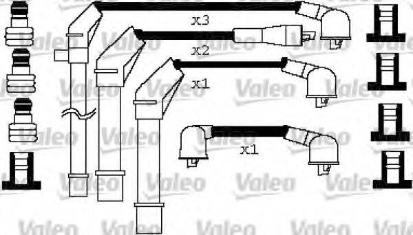 LUCAS ELECTRICAL DKB689 Комплект дротів запалювання