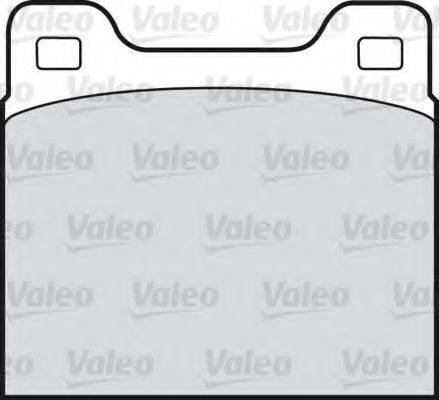 VALEO 551603 Комплект гальмівних колодок, дискове гальмо