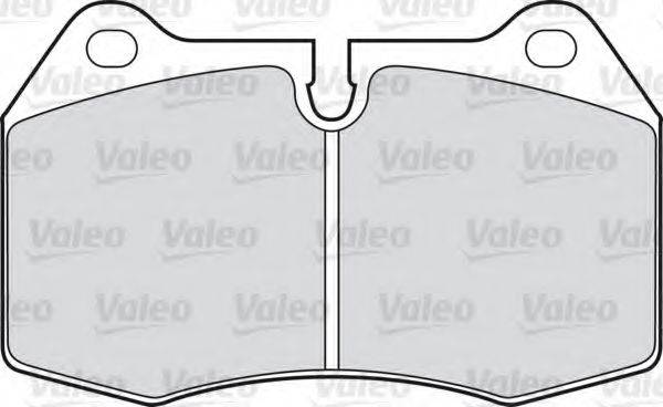 VALEO 598260 Комплект гальмівних колодок, дискове гальмо