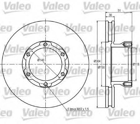 VALEO DF965 гальмівний диск