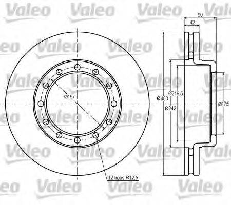 VALEO DF934 гальмівний диск