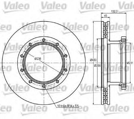 VALEO DF997 гальмівний диск