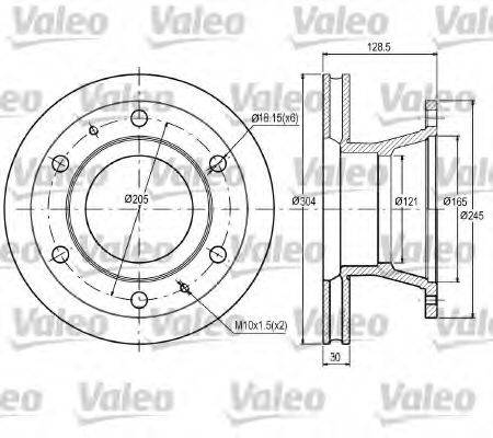 VALEO DF902 гальмівний диск