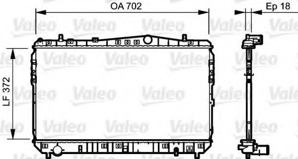 DAEWOO 96553378 Радіатор, охолодження двигуна