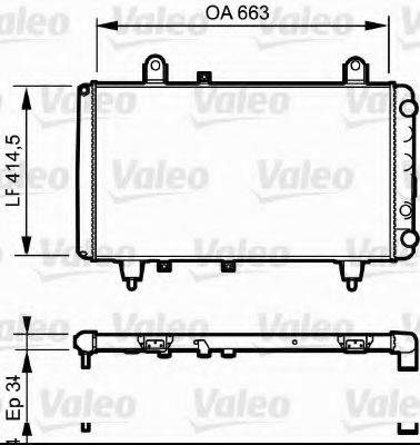 VALEO TC151 Радіатор, охолодження двигуна