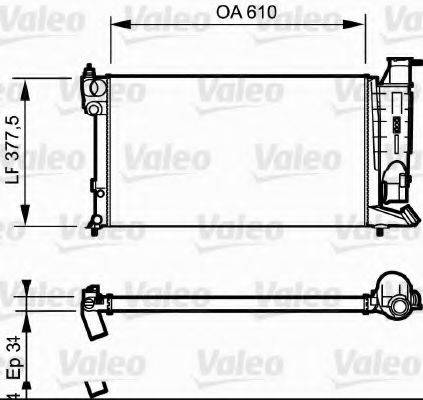 VALEO RC1041 Радіатор, охолодження двигуна