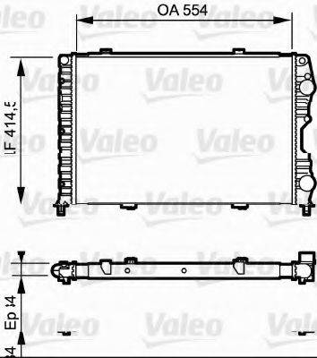 VALEO TH236 Радіатор, охолодження двигуна