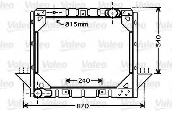 VALEO 733431 Радіатор, охолодження двигуна