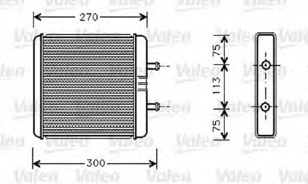 VALEO 812340 Теплообмінник, опалення салону